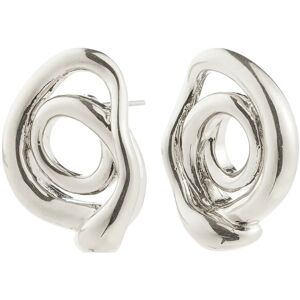Pilgrim Unfold Earrings Silver-Plated ONE SIZE Silver ONE SIZE Pilgrim Unfold Earrings Silver-Plated ONE SIZE Silver ONE SIZE
