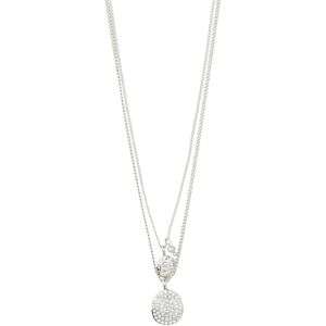 Pilgrim Shift Necklace 2-In-1 Set, Silver-Plated ONE SIZE Silver ONE SIZE Pilgrim Shift Necklace 2-In-1 Set, Silver-Plated ONE SIZE Silver ONE SIZE