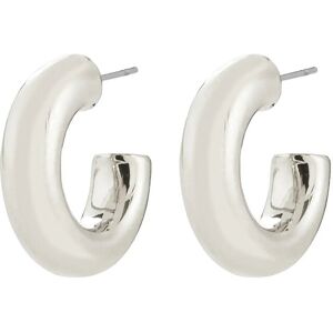 Pilgrim Phase Small Hoops Silver-Plated ONE SIZE Silver ONE SIZE Pilgrim Phase Small Hoops Silver-Plated ONE SIZE Silver ONE SIZE