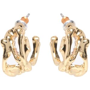 Pilgrim Fotini Hoop Earrings Gold-Plated ONE SIZE Gold ONE SIZE Pilgrim Fotini Hoop Earrings Gold-Plated ONE SIZE Gold ONE SIZE
