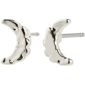 Pilgrim Between Moon Earrings Silver-Plated ONE SIZE Silver ONE SIZE Pilgrim Between Moon Earrings Silver-Plated ONE SIZE Silver ONE SIZE