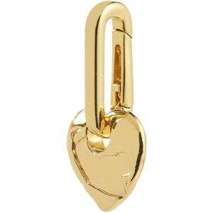 Pilgrim Charm Rough Heart Pendant ONE SIZE Gold ONE SIZE Pilgrim Charm Rough Heart Pendant ONE SIZE Gold ONE SIZE