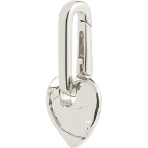 Pilgrim Charm Rough Heart Pendant ONE SIZE Silver ONE SIZE Pilgrim Charm Rough Heart Pendant ONE SIZE Silver ONE SIZE