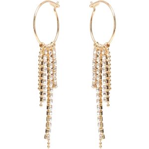Pilgrim Maja Crystal Waterfall Hoop Earrings Gold-Plated ONE SIZE Gold ONE SIZE Pilgrim Maja Crystal Waterfall Hoop Earrings Gold-Plated ONE SIZE Gold ONE SIZE