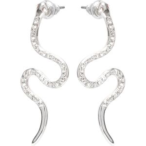 Pilgrim Dagny Crystal Earrings Silver-Plated ONE SIZE Silver ONE SIZE Pilgrim Dagny Crystal Earrings Silver-Plated ONE SIZE Silver ONE SIZE