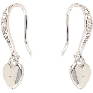 Pilgrim Dixie Heart Earrings Silver-Plated ONE SIZE Silver ONE SIZE Pilgrim Dixie Heart Earrings Silver-Plated ONE SIZE Silver ONE SIZE