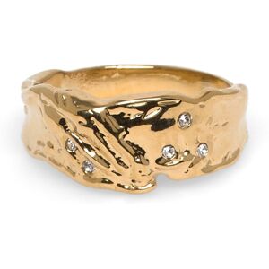 Pilgrim Sol Organic Shaped Crystal Ring Gold-Plated ONE SIZE Gold ONE SIZE Pilgrim Sol Organic Shaped Crystal Ring Gold-Plated ONE SIZE Gold ONE SIZE