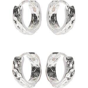 Pilgrim Tabitha Hoop Earrings 2-In-1 Set Silver-Plated ONE SIZE Silver ONE SIZE Pilgrim Tabitha Hoop Earrings 2-In-1 Set Silver-Plated ONE SIZE Silver ONE SIZE