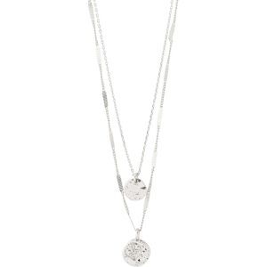 Pilgrim Haven 2-In-1 Coin Necklace Silver-Plated ONE SIZE Silver ONE SIZE Pilgrim Haven 2-In-1 Coin Necklace Silver-Plated ONE SIZE Silver ONE SIZE