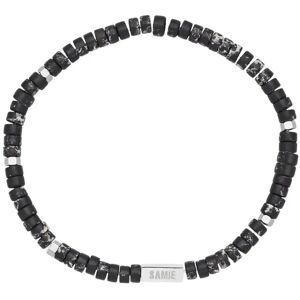 Samie Evolution - Slim Bracelet With Black Beads 19 Black 19 Samie Evolution - Slim Bracelet With Black Beads 19 Black 19