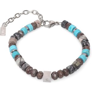 Samie Mathias - Bracelet With Stone Beads In Turquoise ONE SIZE Silver ONE SIZE Samie Mathias - Bracelet With Stone Beads In Turquoise ONE SIZE Silver ONE SIZE