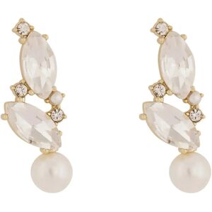 SNÖ of Sweden Noctelle Navette Pearl Pendant Ear G/White - Onesize ONE SIZE Gold ONE SIZE SNÖ of Sweden Noctelle Navette Pearl Pendant Ear G/White - Onesize ONE SIZE Gold ONE SIZE