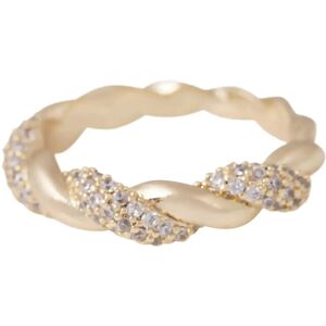 SNÖ of Sweden Twist Ring G/Clear - M M Gold M SNÖ of Sweden Twist Ring G/Clear - M M Gold M