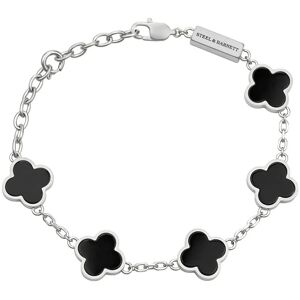 Steel & Barnett Clover Bracelet ONE SIZE 17 - 23 cm Black ONE SIZE 17 - 23 cm Steel & Barnett Clover Bracelet ONE SIZE 17 - 23 cm Black ONE SIZE 17 - 23 cm