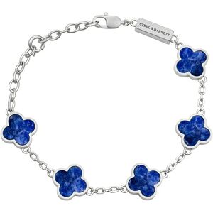 Steel & Barnett Clover Bracelet ONE SIZE 17 - 23 cm Blue ONE SIZE 17 - 23 cm Steel & Barnett Clover Bracelet ONE SIZE 17 - 23 cm Blue ONE SIZE 17 - 23 cm