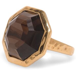 Syster P Octagon Ring Gold 6 Brown 6 Syster P Octagon Ring Gold 6 Brown 6