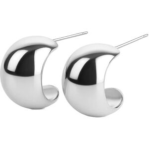 Timi of Sweden Selena - Chunky Stud Earrings Stainless Steel ONE SIZE Silver ONE SIZE Timi of Sweden Selena - Chunky Stud Earrings Stainless Steel ONE SIZE Silver ONE SIZE