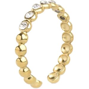 Timi of Sweden Pernilla - Crystal Ring Stainless Steel 53 Gold 53 Timi of Sweden Pernilla - Crystal Ring Stainless Steel 53 Gold 53