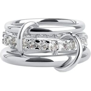 Timi of Sweden Ethel - Stacked Ring Crystal Stainless Steel 57 Silver 57 Timi of Sweden Ethel - Stacked Ring Crystal Stainless Steel 57 Silver 57
