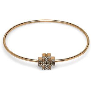 Tory Burch Eleanor Pave Hinged Cuff M Gold M Tory Burch Eleanor Pave Hinged Cuff M Gold M