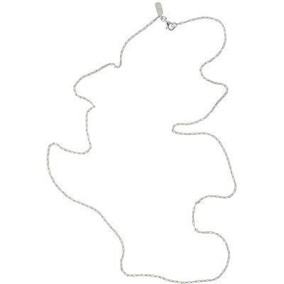 Design Letters Square Link Chain Silver 60 Cm 60 cm Silver 60 cm Design Letters Square Link Chain Silver 60 Cm 60 cm Silver 60 cm