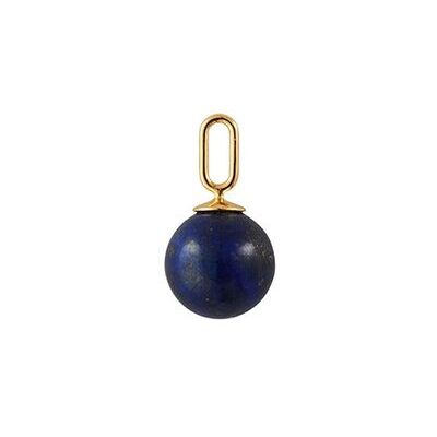 Design Letters Stone Drop Charm 8 MM Blue 8 MM Design Letters Stone Drop Charm 8 MM Blue 8 MM