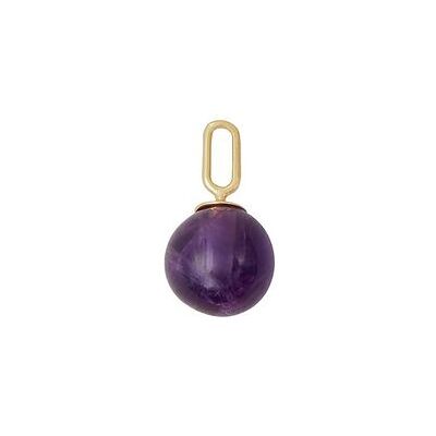 Design Letters Stone Drop Charm 8 Mm Silver 8 mm Purple 8 mm Design Letters Stone Drop Charm 8 Mm Silver 8 mm Purple 8 mm