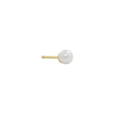 Design Letters Pearl Stud 5Mm Gold Plated ONE SIZE Gold ONE SIZE Design Letters Pearl Stud 5Mm Gold Plated ONE SIZE Gold ONE SIZE