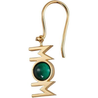 Design Letters Great Mom Ear Hanger (1 Pcs) L:14MM Green L:14MM Design Letters Great Mom Ear Hanger (1 Pcs) L:14MM Green L:14MM