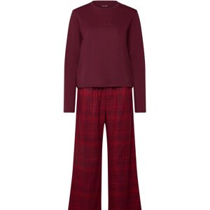 Calvin Ls Tee Flannel Pant Set M Burgundy M Calvin Ls Tee Flannel Pant Set M Burgundy M