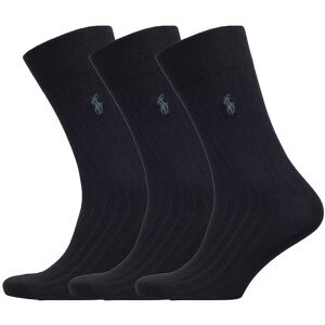 Polo Ralph Lauren Ribbed Crew Sock 3-Pack 39-42 Black 39-42 Polo Ralph Lauren Ribbed Crew Sock 3-Pack 39-42 Black 39-42