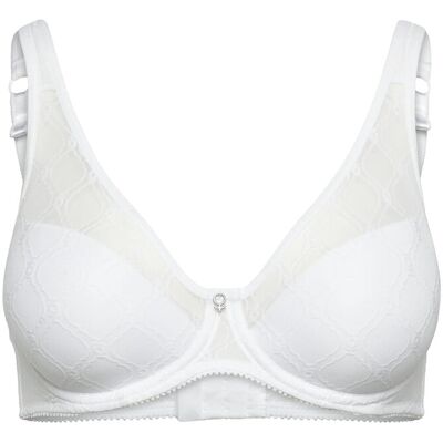 Abecita Rita Wire Bra Padded Moulded D x 75 White D x 75 Abecita Rita Wire Bra Padded Moulded D x 75 White D x 75