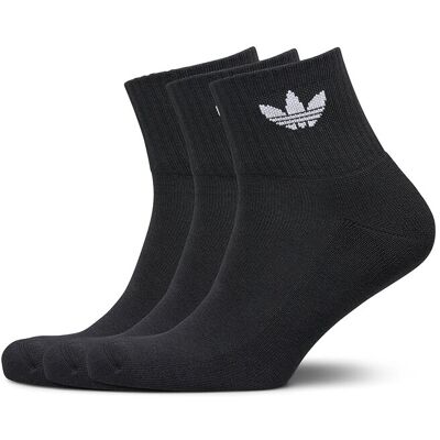 adidas Originals 1/4 Socks 3P 46-48 Black 46-48 adidas Originals 1/4 Socks 3P 46-48 Black 46-48