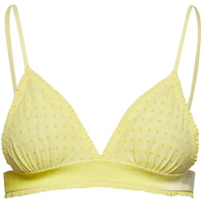 Becksöndergaard Tassie Soft Dot Bra XS Yellow XS Becksöndergaard Tassie Soft Dot Bra XS Yellow XS