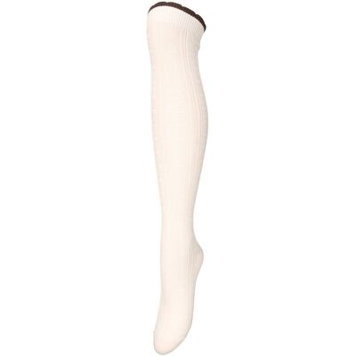 Becksöndergaard Scallop Knee Sock 37-39 White 37-39 Becksöndergaard Scallop Knee Sock 37-39 White 37-39