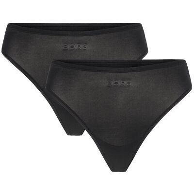 Björn Borg Soft Touch Thong 2P L Black L Björn Borg Soft Touch Thong 2P L Black L