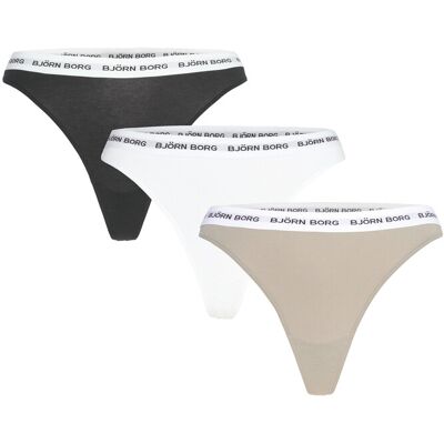 Björn Borg Logo Thong 3P M Patterned M Björn Borg Logo Thong 3P M Patterned M