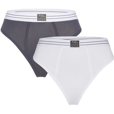 Björn Borg Original Highwaist Brief 2P S White S Björn Borg Original Highwaist Brief 2P S White S