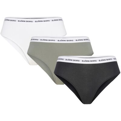 Björn Borg Logo Highwaist Brief 3P S Patterned S Björn Borg Logo Highwaist Brief 3P S Patterned S