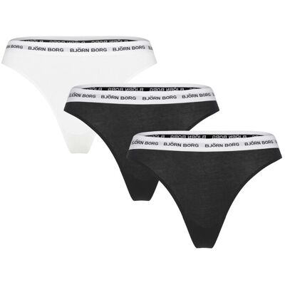 Björn Borg Logo Thong 3P XXL Patterned XXL Björn Borg Logo Thong 3P XXL Patterned XXL
