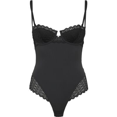Boss Bodysuit_Guipure XS Black XS Boss Bodysuit_Guipure XS Black XS