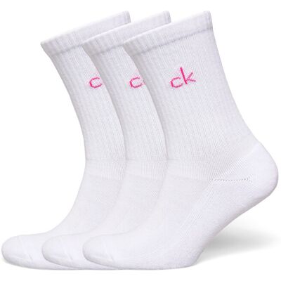 Calvin Ladies Golf Crew Sock ( 3 Pairs ) OS37/42 White OS37/42 Calvin Ladies Golf Crew Sock ( 3 Pairs ) OS37/42 White OS37/42