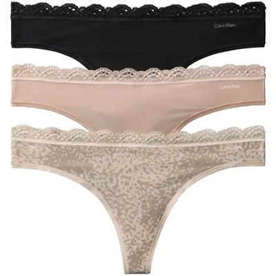 Calvin Thong 3Pk XS Beige XS Calvin Thong 3Pk XS Beige XS