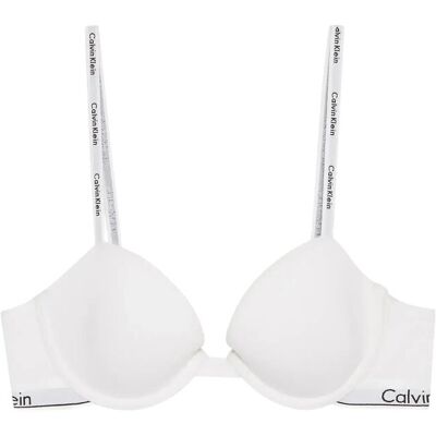 Calvin Lightly Lined Demi A x 85 White A x 85 Calvin Lightly Lined Demi A x 85 White A x 85