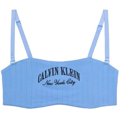 Calvin Lightly Lined Bandeau L Blue L Calvin Lightly Lined Bandeau L Blue L