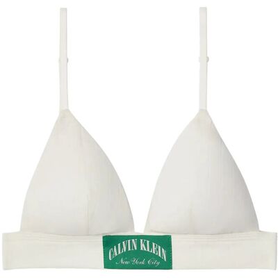 Calvin Lightly Lined Triangle XS Cream XS Calvin Lightly Lined Triangle XS Cream XS