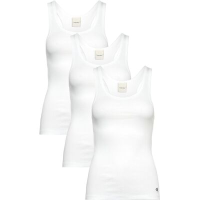 Calvin Scoop Neck Cotton Tank 3Pk S White S Calvin Scoop Neck Cotton Tank 3Pk S White S