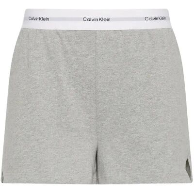 Calvin Logo Jersey Short M Grey M Calvin Logo Jersey Short M Grey M