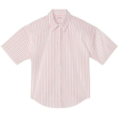 Calvin Relaxed Poplin Ss Shirt XL Red XL Calvin Relaxed Poplin Ss Shirt XL Red XL