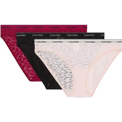 Calvin Bikini 3Pk S Burgundy S Calvin Bikini 3Pk S Burgundy S